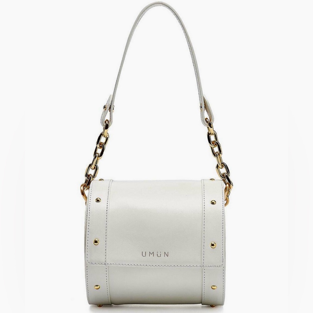 UMON Modular Circle Bag Cylinder Italian Leather Clutch Full Inclusion